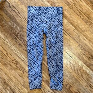 SPANX Blue and Black Patterned Leggings